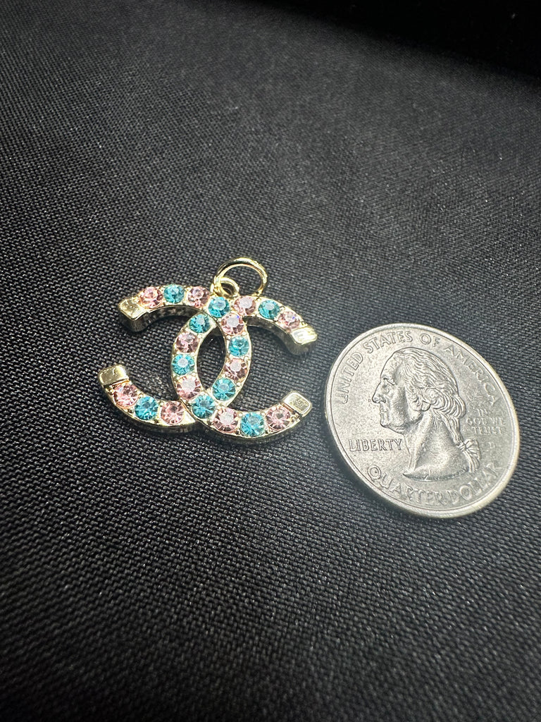 The “Pink & Blue CC” Necklace