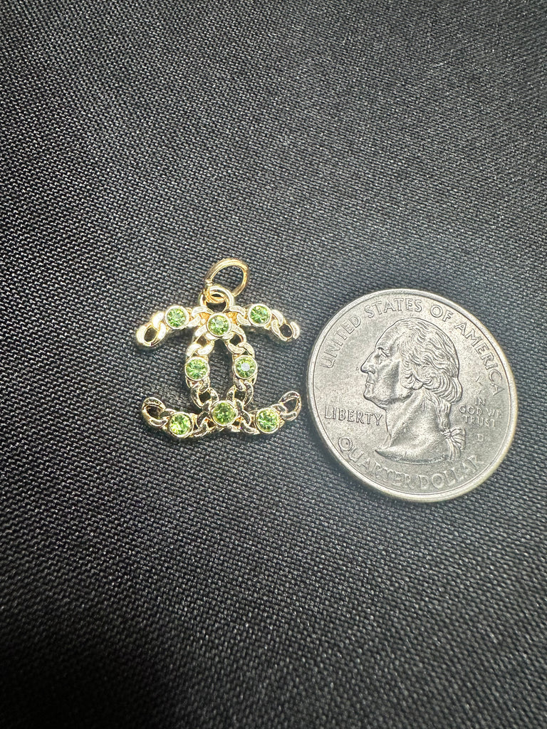 The “Green Braided CC” Necklace