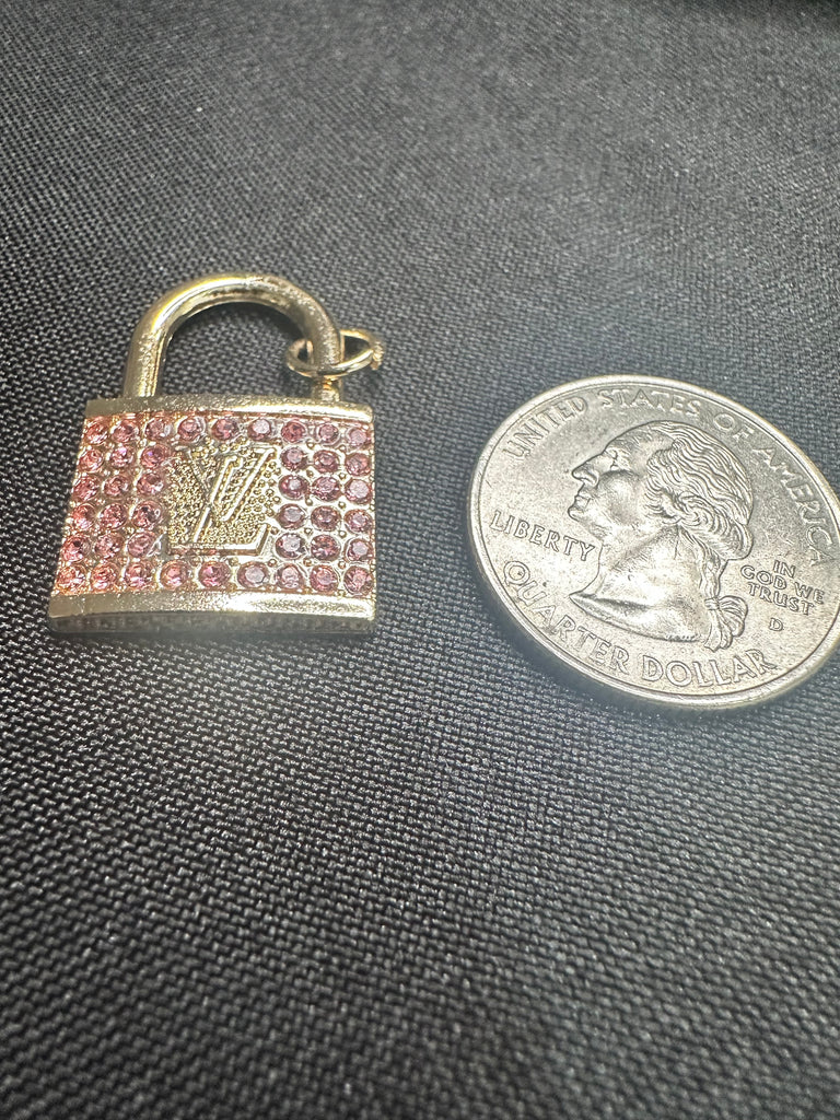 The “Pink LV Lock” Necklace