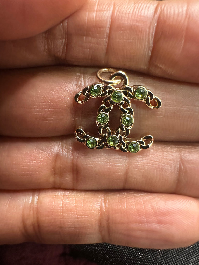 The “Green Braided CC” Necklace