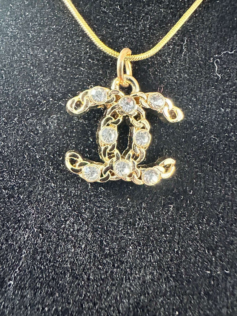 The “Gold Braided CC” Necklace