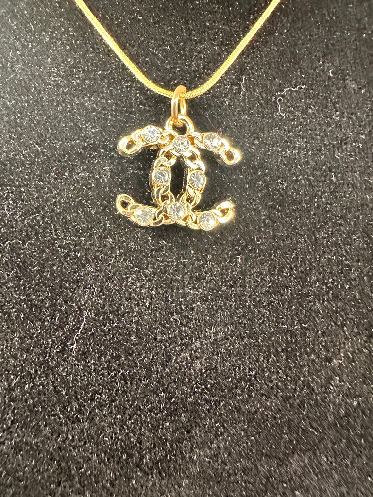 The “Gold Braided CC” Necklace