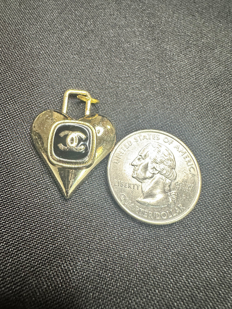 The “Gold & Black CC” Necklace