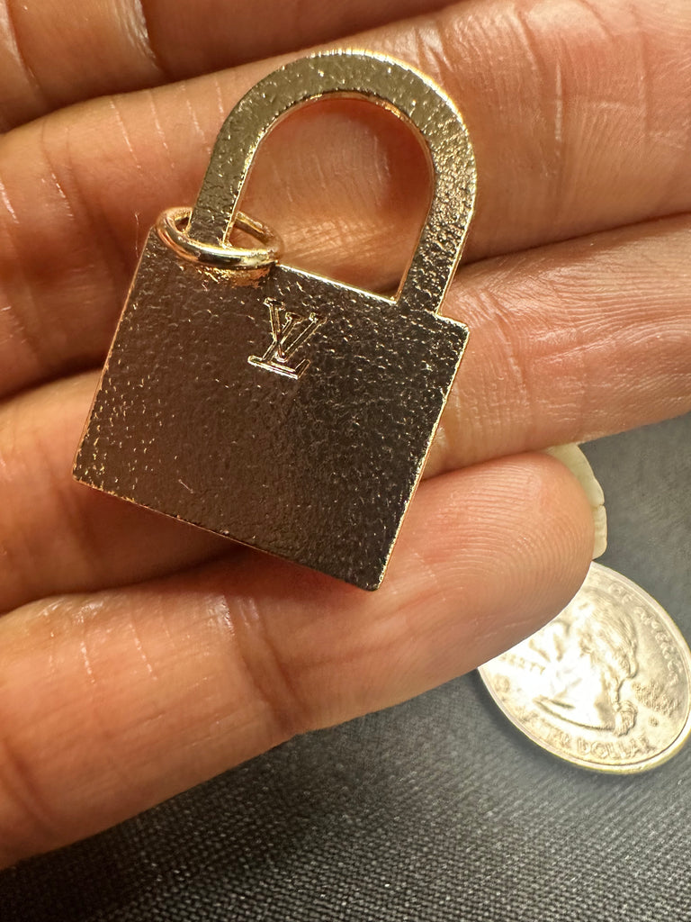 The “Pink LV Lock” Necklace