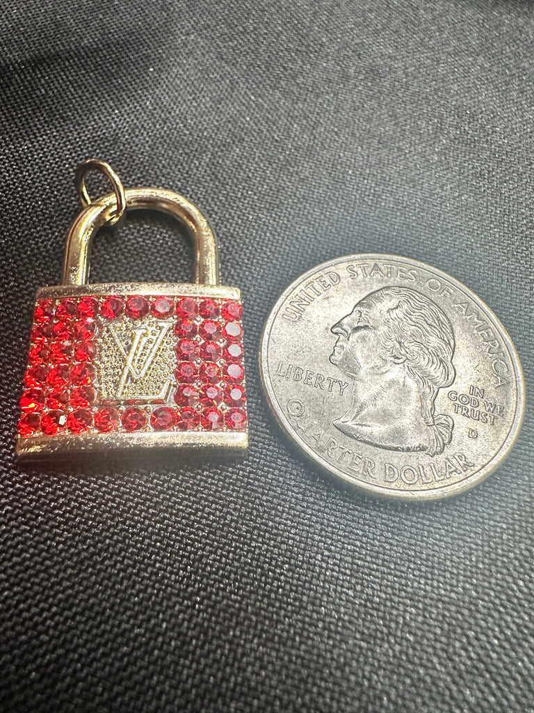 The “Red LV Lock” Necklace
