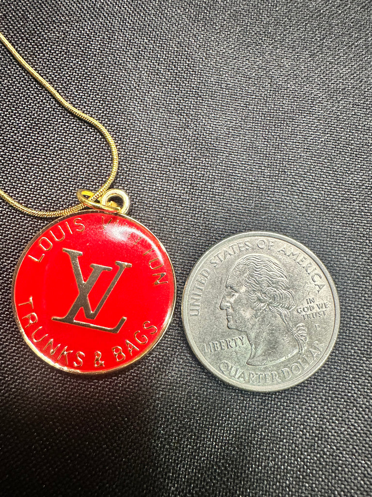 The “Red LV” Necklace