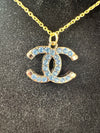 The “Blue Diamond CC” Necklace