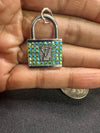 The “Sea Green LV Lock” Necklace